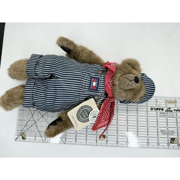 Boyds Bears Elmer O. Bearroad #91193 Engineer Overalls Railroad 12” Plush - Picture 9 of 9